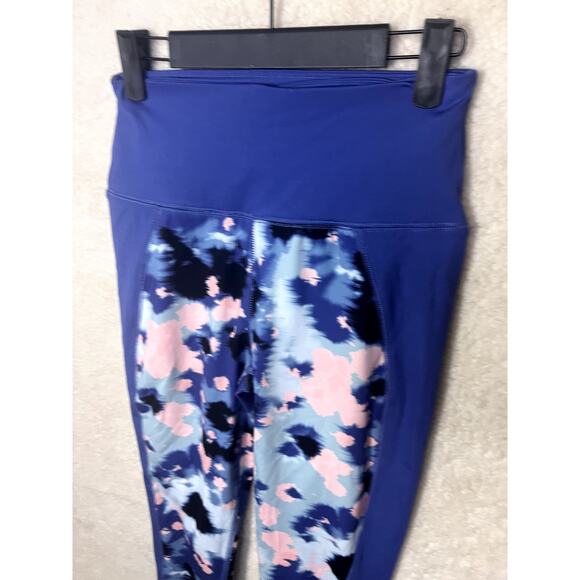 Zelo's Leggings Women's Size Small Tropical Colors Blue Workout Exercise Comfort - Picture 3 of 8